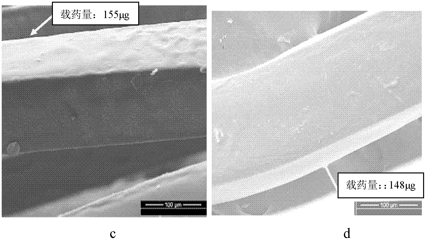Bioabsorbable polymer scaffold matrix as well as preparation method and application thereof