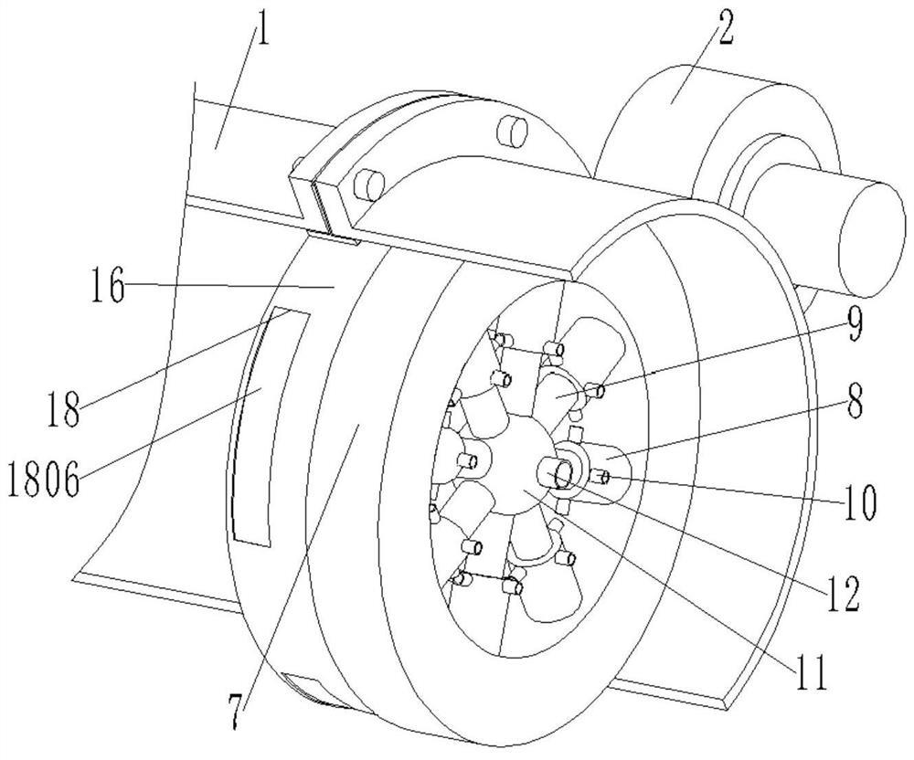 Centrifugal water pump built-in booster device