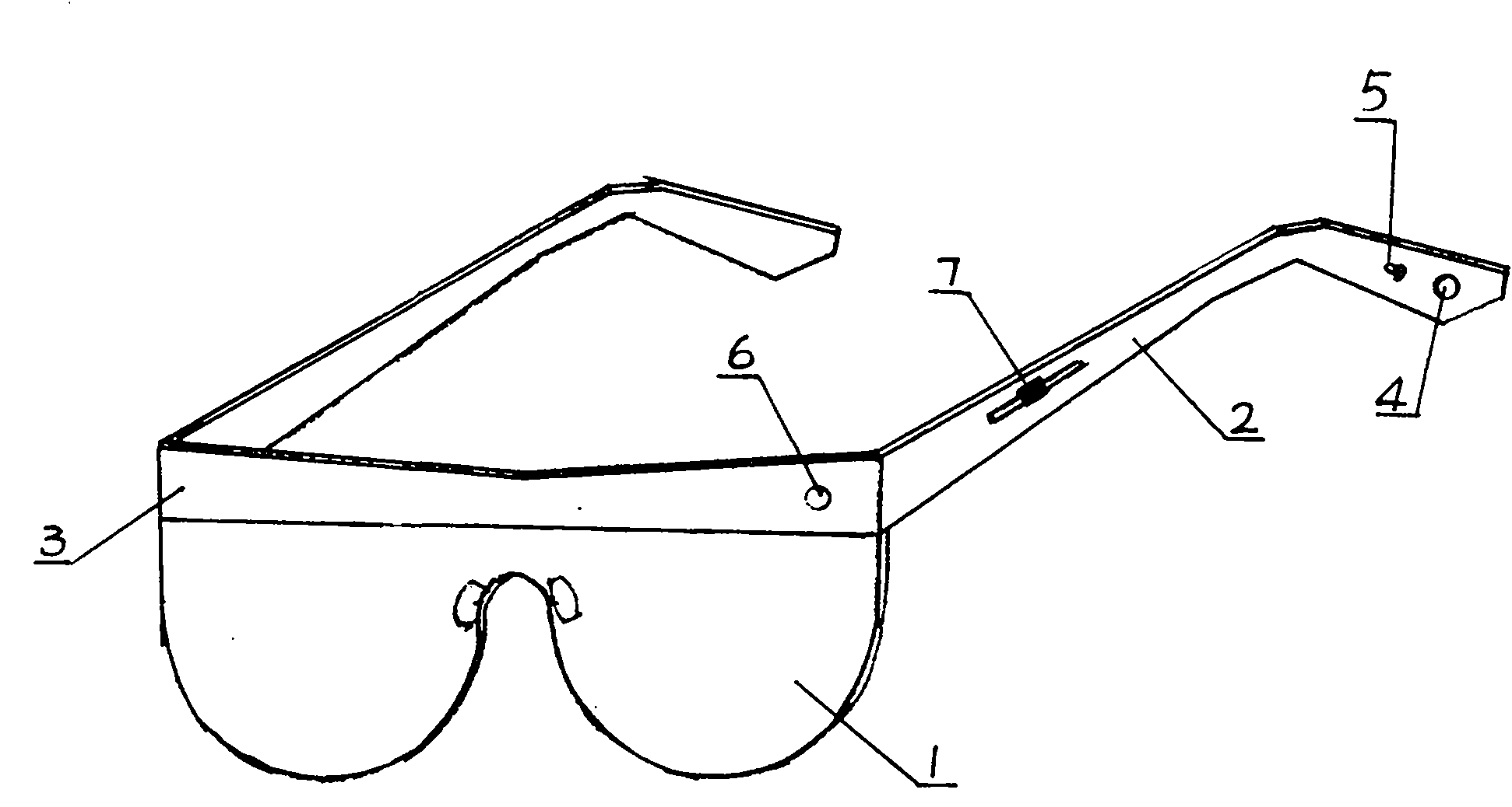 Light-controlled liquid crystal eyeglasses