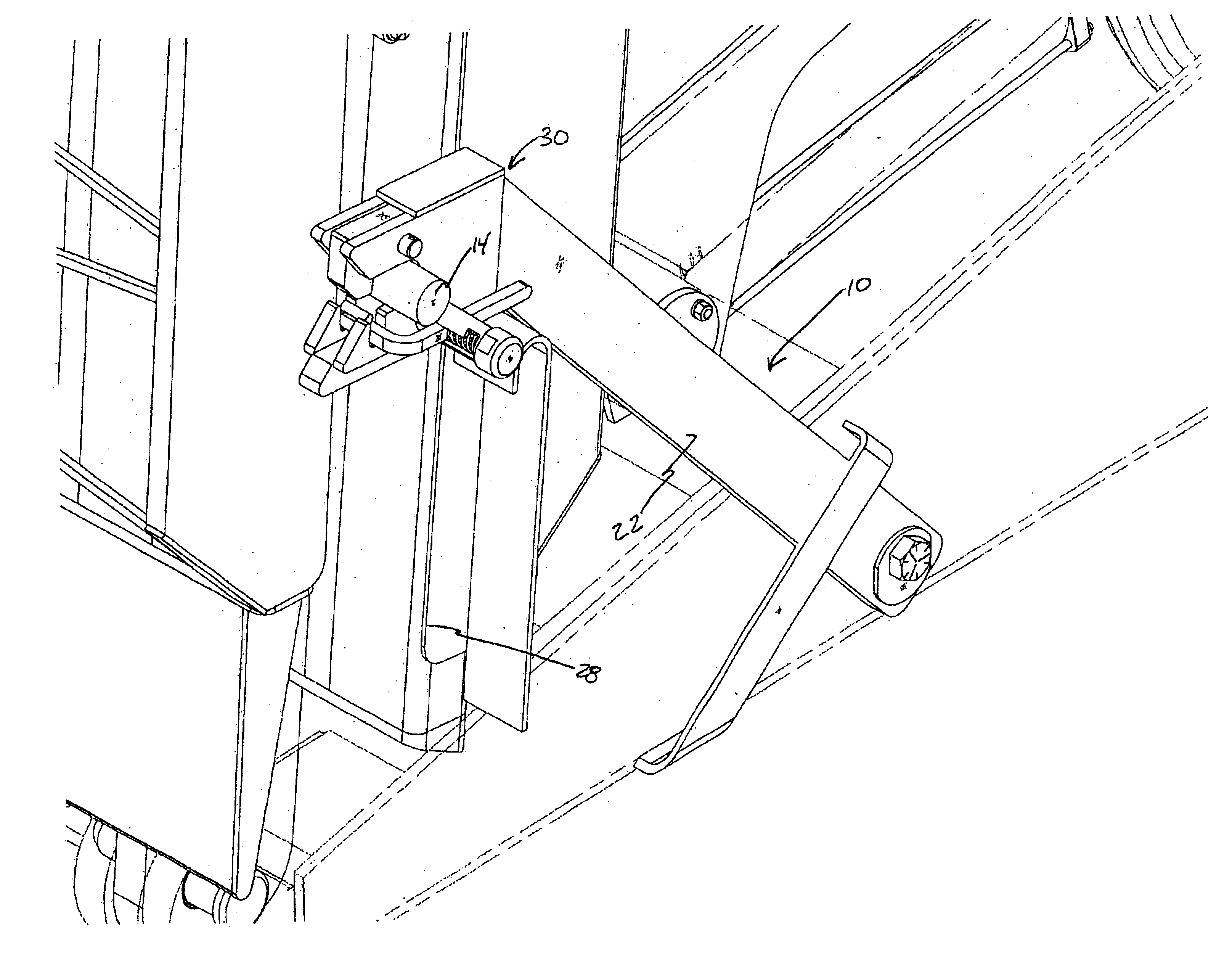 Ramp latching mechanism