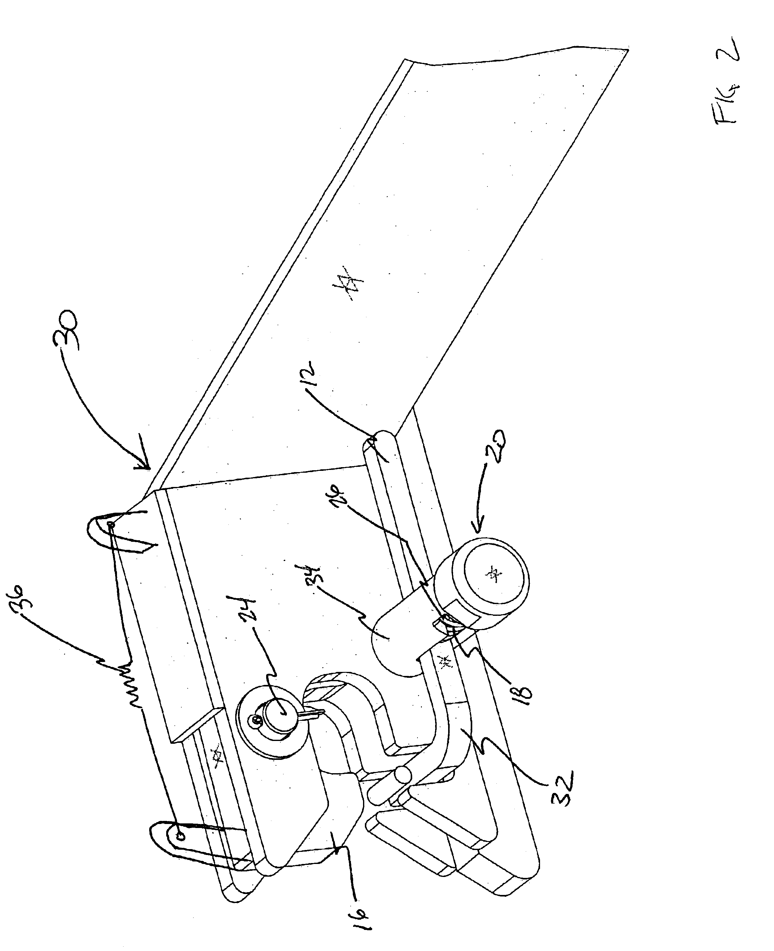 Ramp latching mechanism