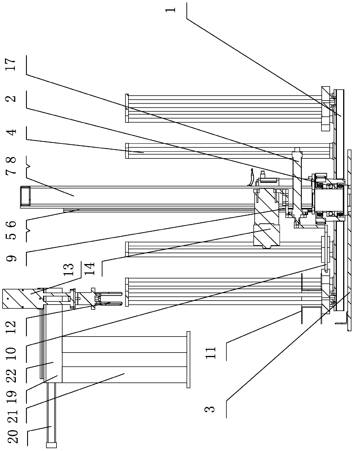 Automatic stocktaking device for wires and cables