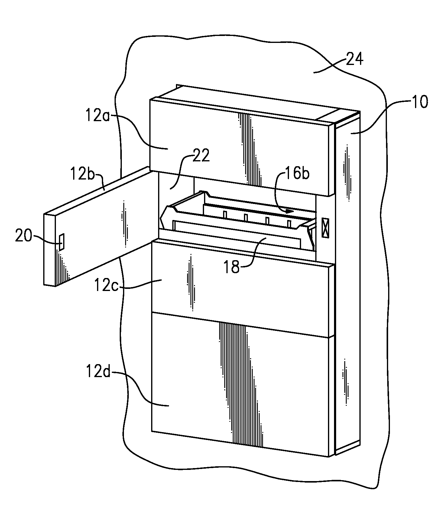 Pass-Through Wall-Mounted Medications Cabinet with UV Sterilization