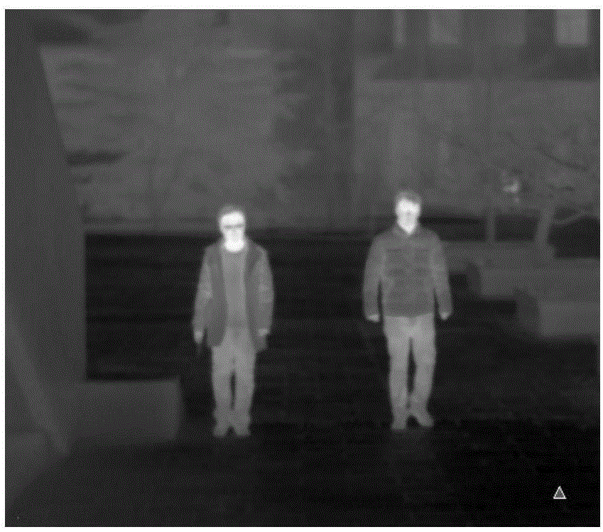 Infrared-based night intelligent vehicle front pedestrian detection method
