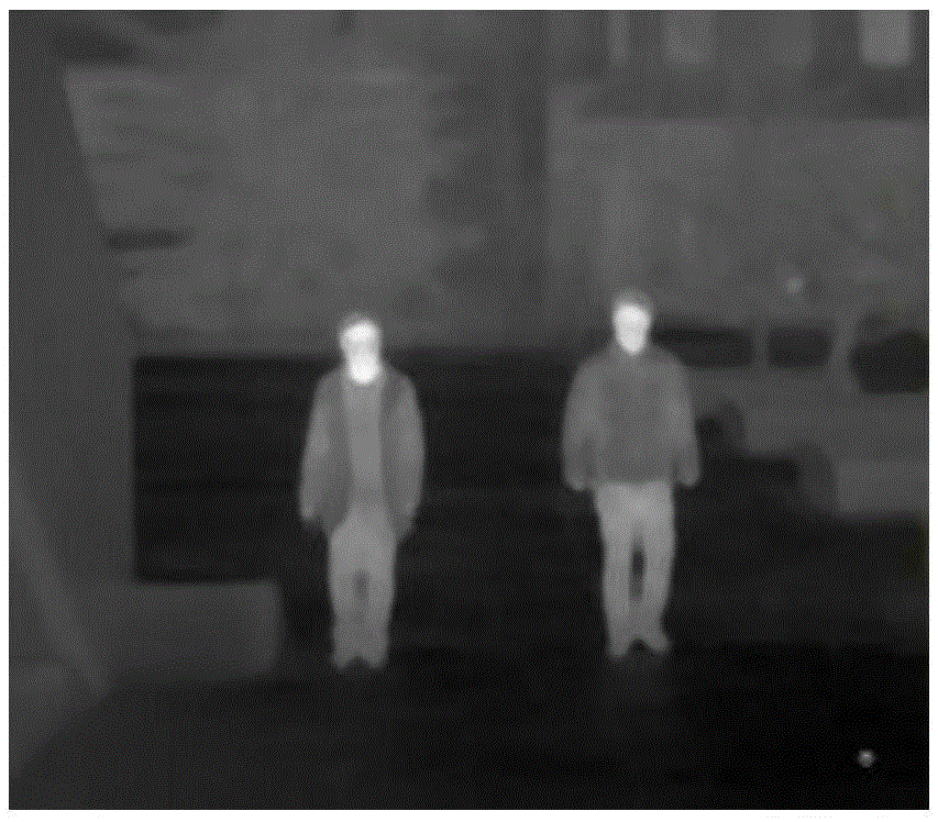 Infrared-based night intelligent vehicle front pedestrian detection method