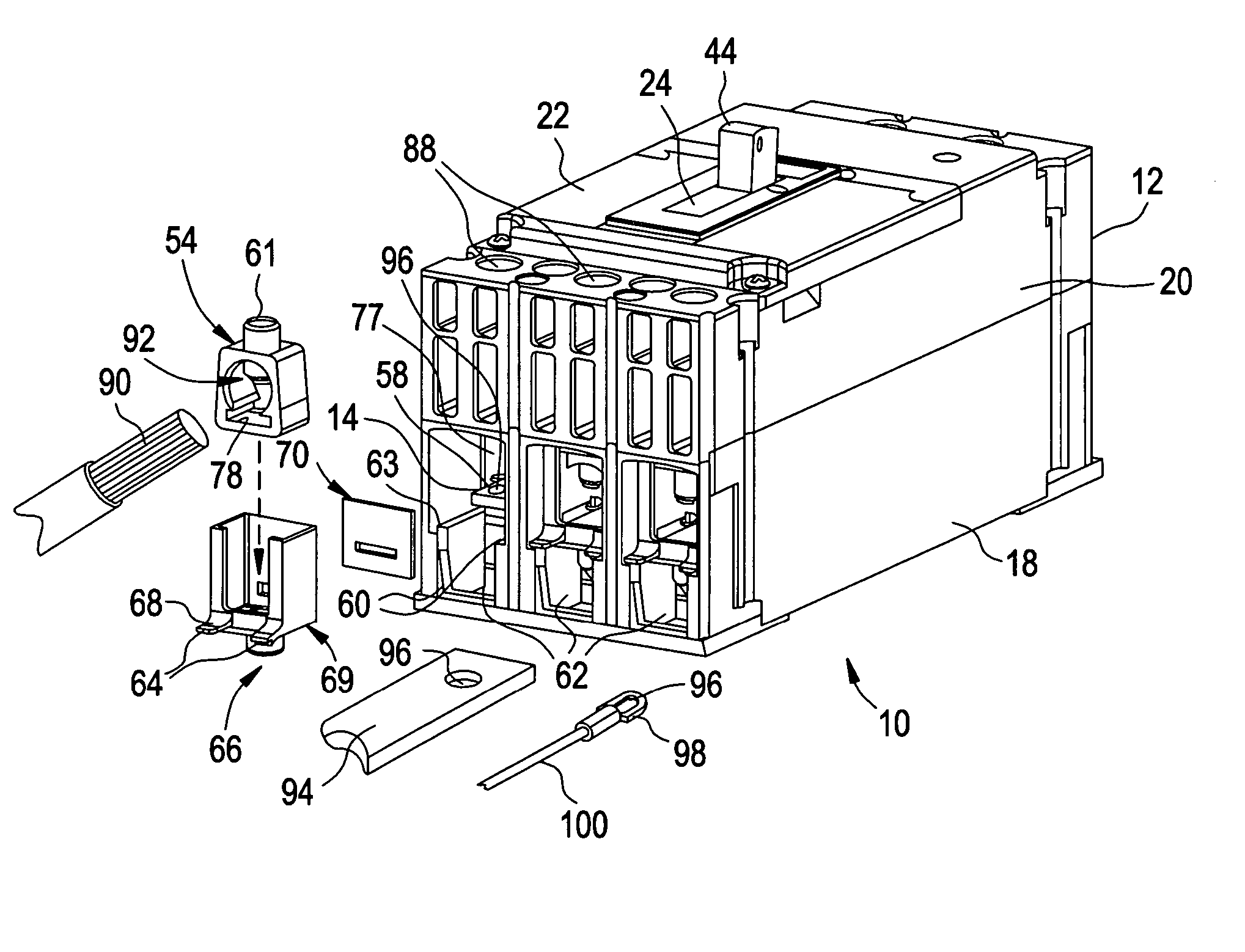 Circuit breaker lug cover and gasket