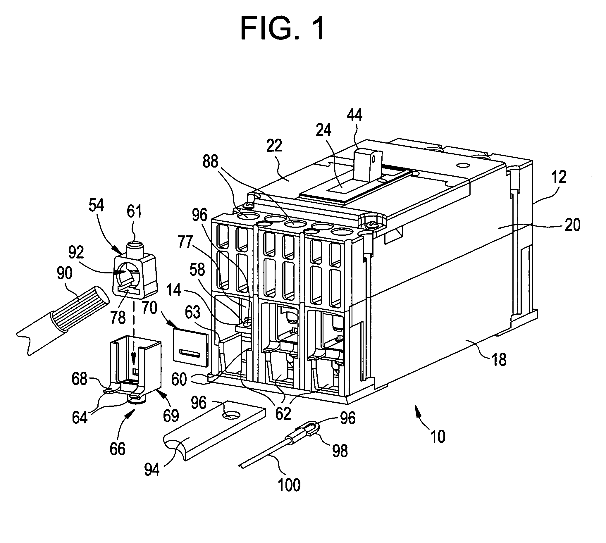 Circuit breaker lug cover and gasket