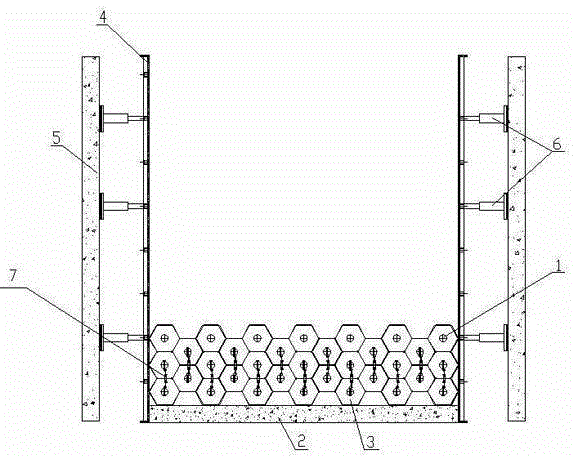 Mould stacking method of high precision integral anode chamber for electro-conductive glass steel electrical demister