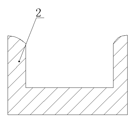 Forming method for large concave forging