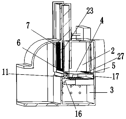 Textile machine spinning dust collecting device