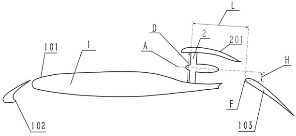 A distributed ducted fan high-lift system and its application method