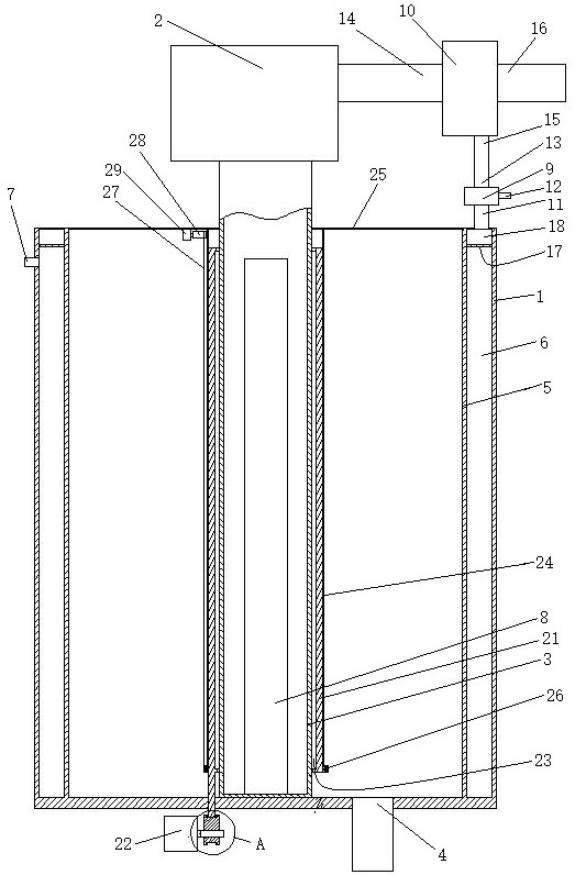 Method for drying pig feed in pig feed raw material storage tank