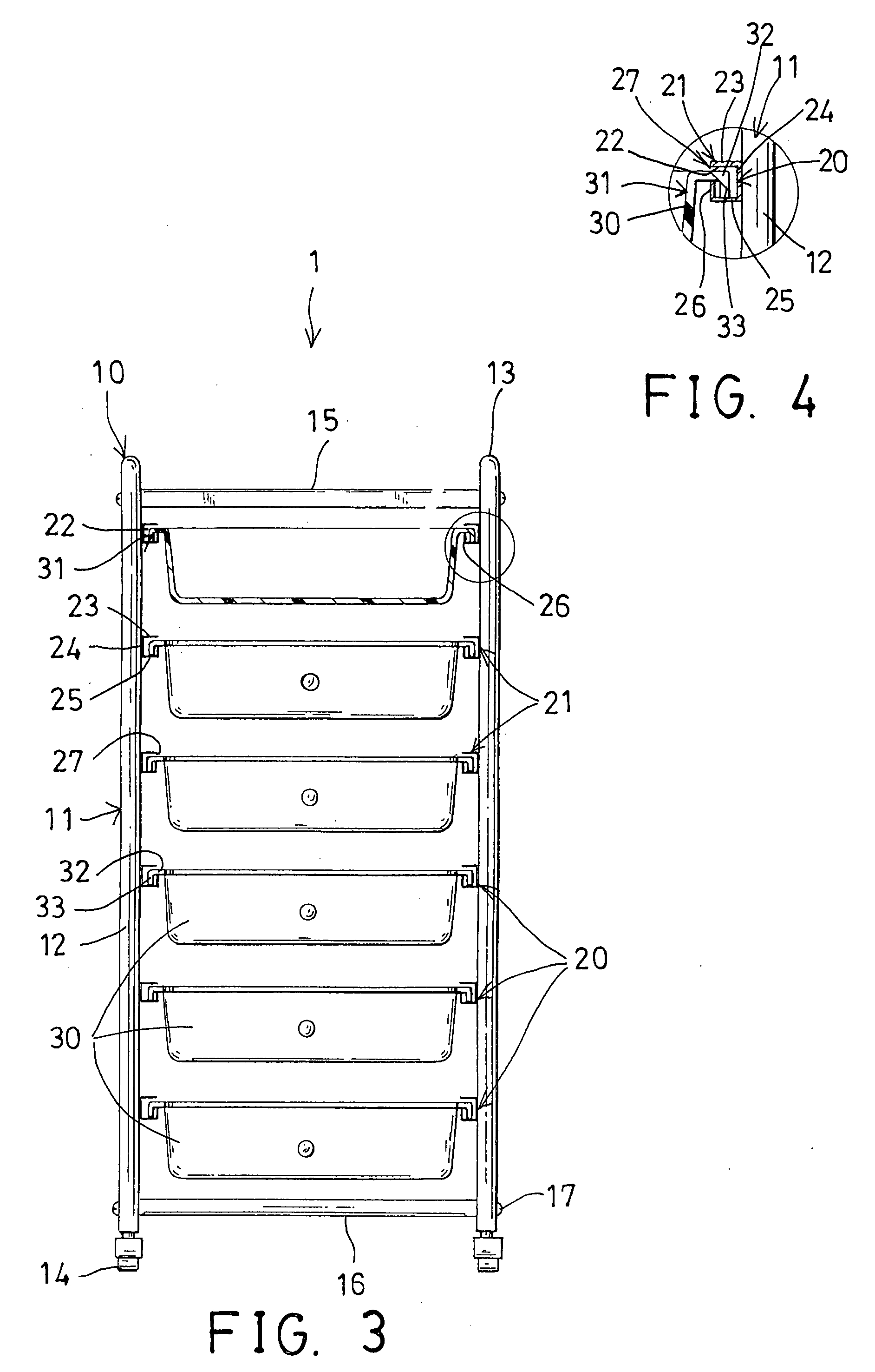 Cabinet having drawer anchoring device