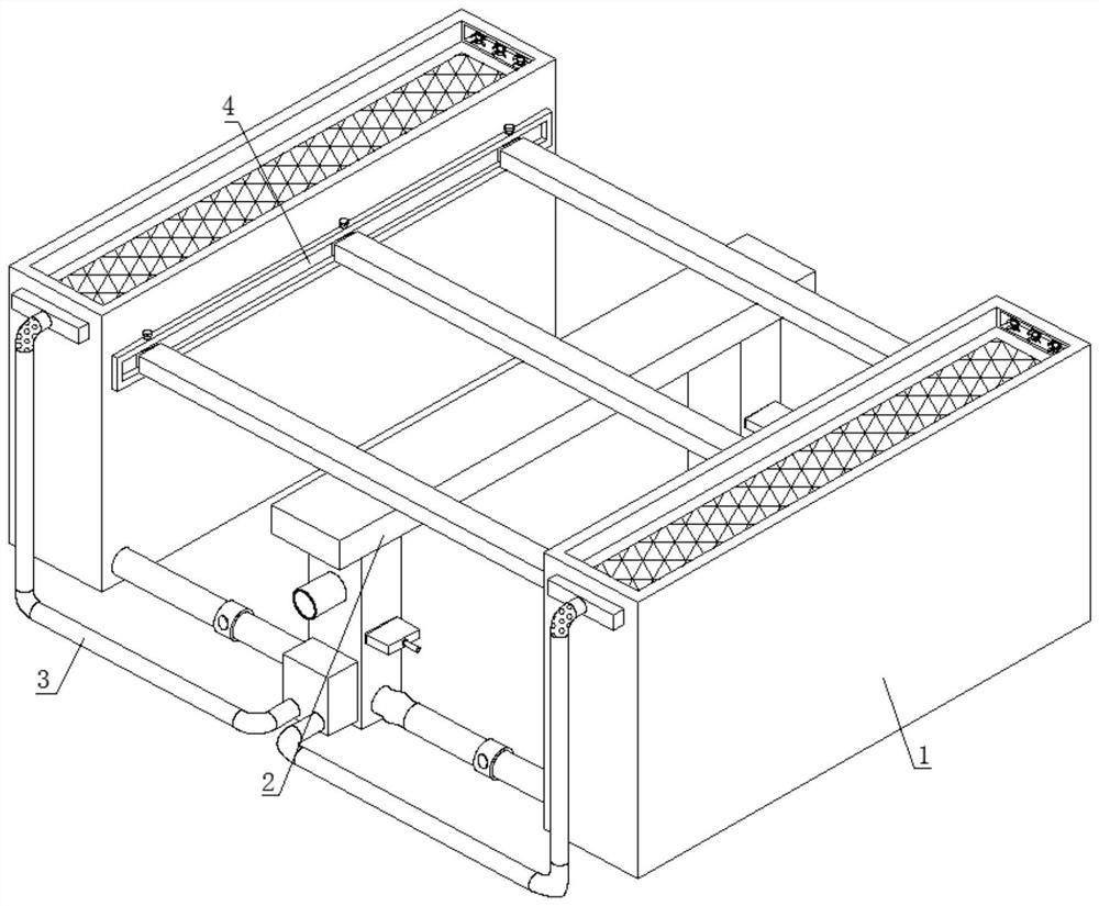 Municipal road rainwater collection and irrigation device and implementation method thereof