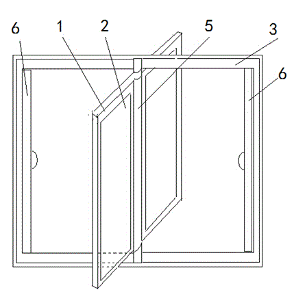 A bamboo charcoal filter full-opening purifying window