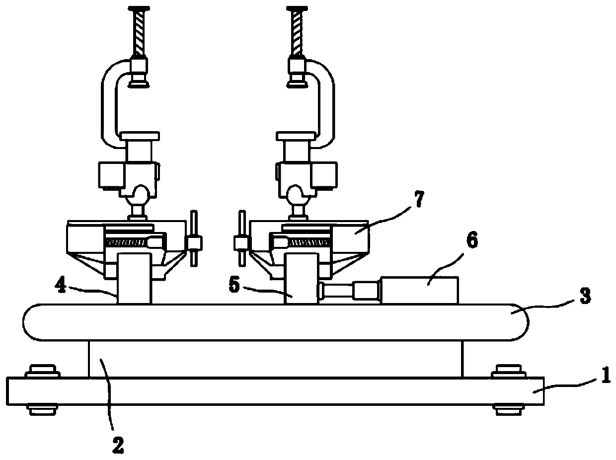 A fixture for correcting the shape of the lower cover of the heater