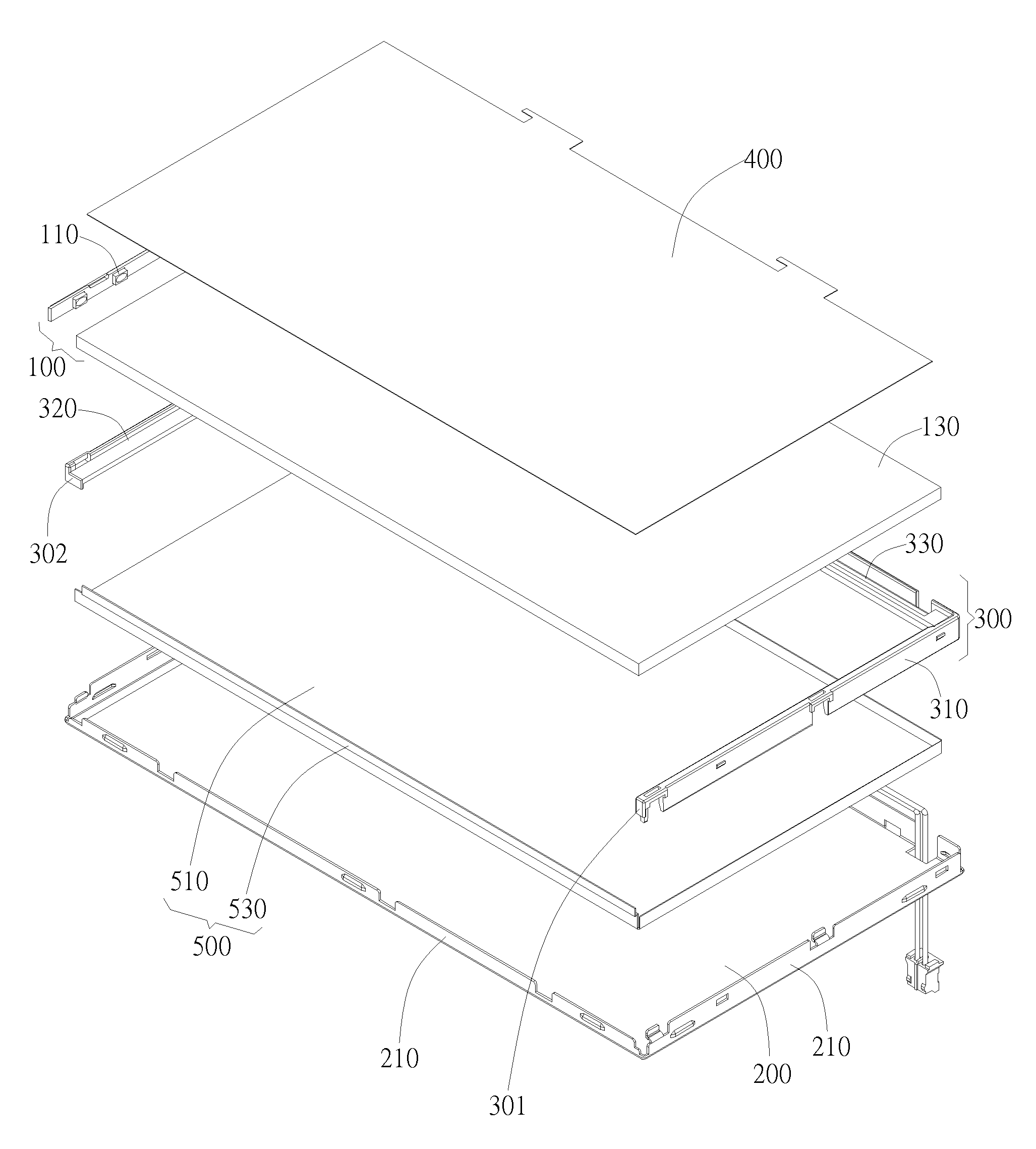 Backlight Module with Bended Reflector Sheet and Display Panel Device Using the Same