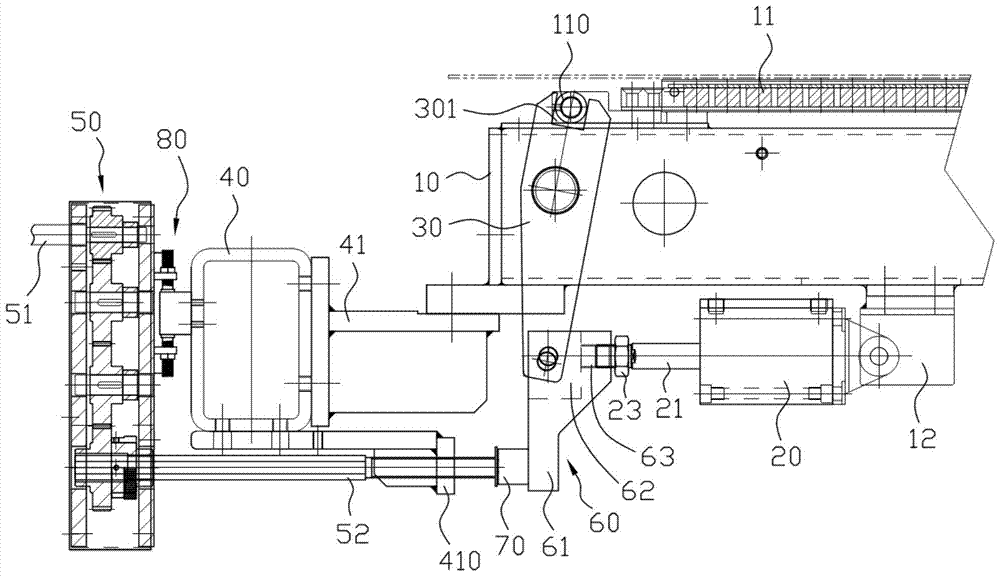 A device for adjusting the magnetic force of a printing magnetic table by adjusting the screw and the cylinder element