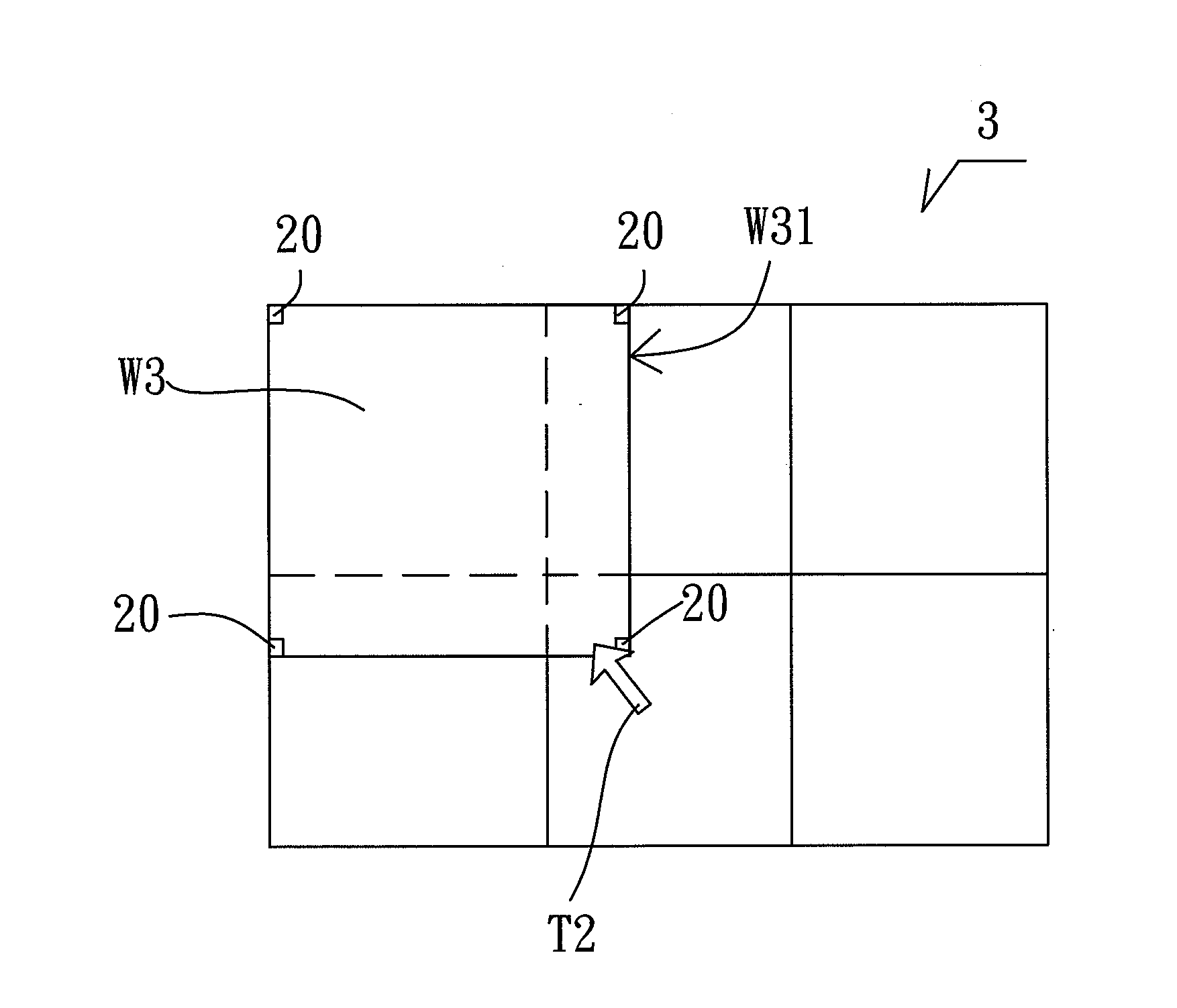 Dynamic control method for resizing sub-windows on a screen of a display