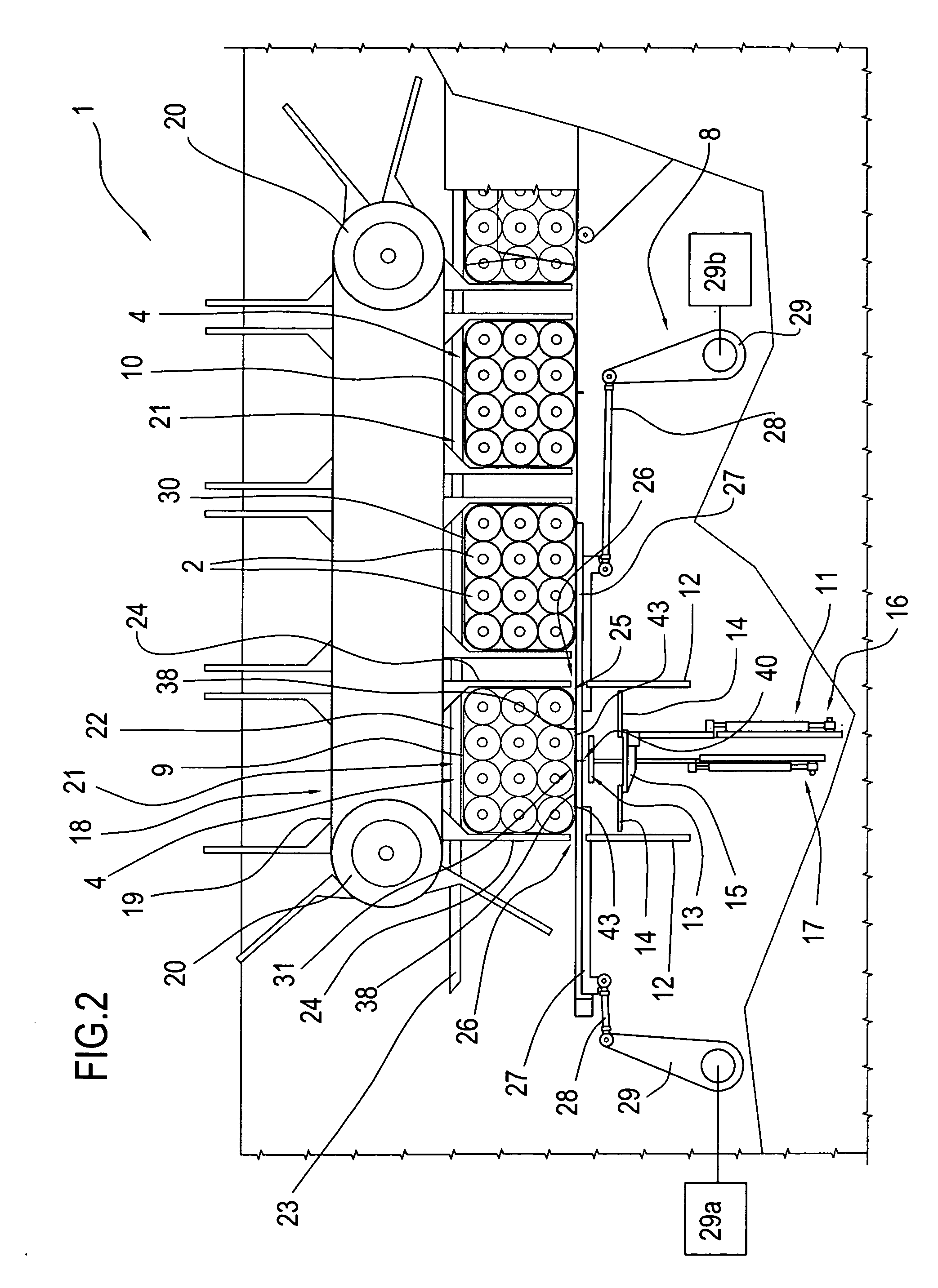 Method and system for packaging rolls of products