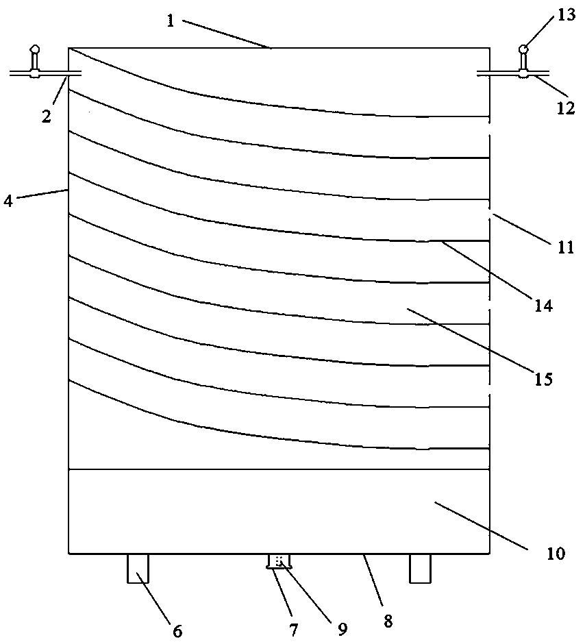 Self-balance soil body frost heaving amount testing device and testing method