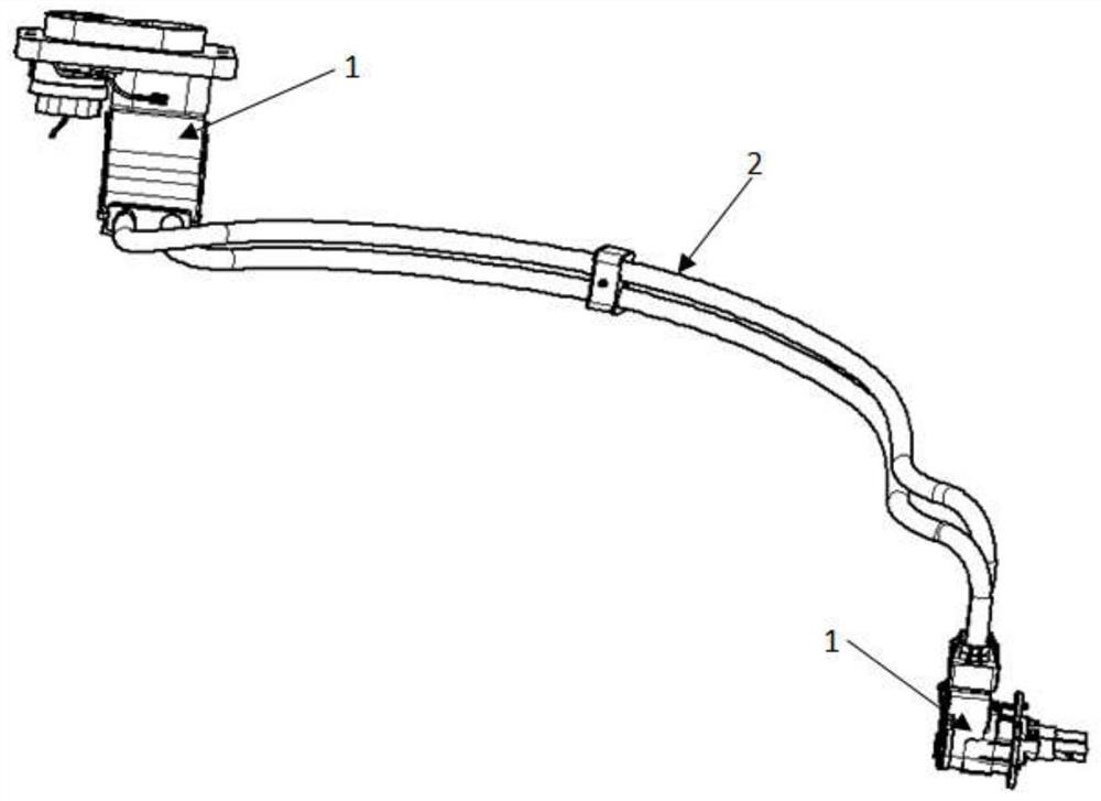 Solid-state cooling connector assembly and vehicle