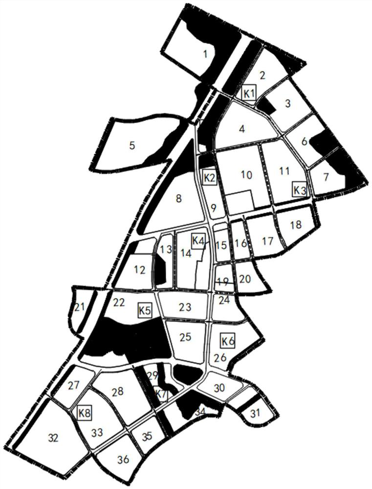 Site selection method for power distribution network switching station in planning area