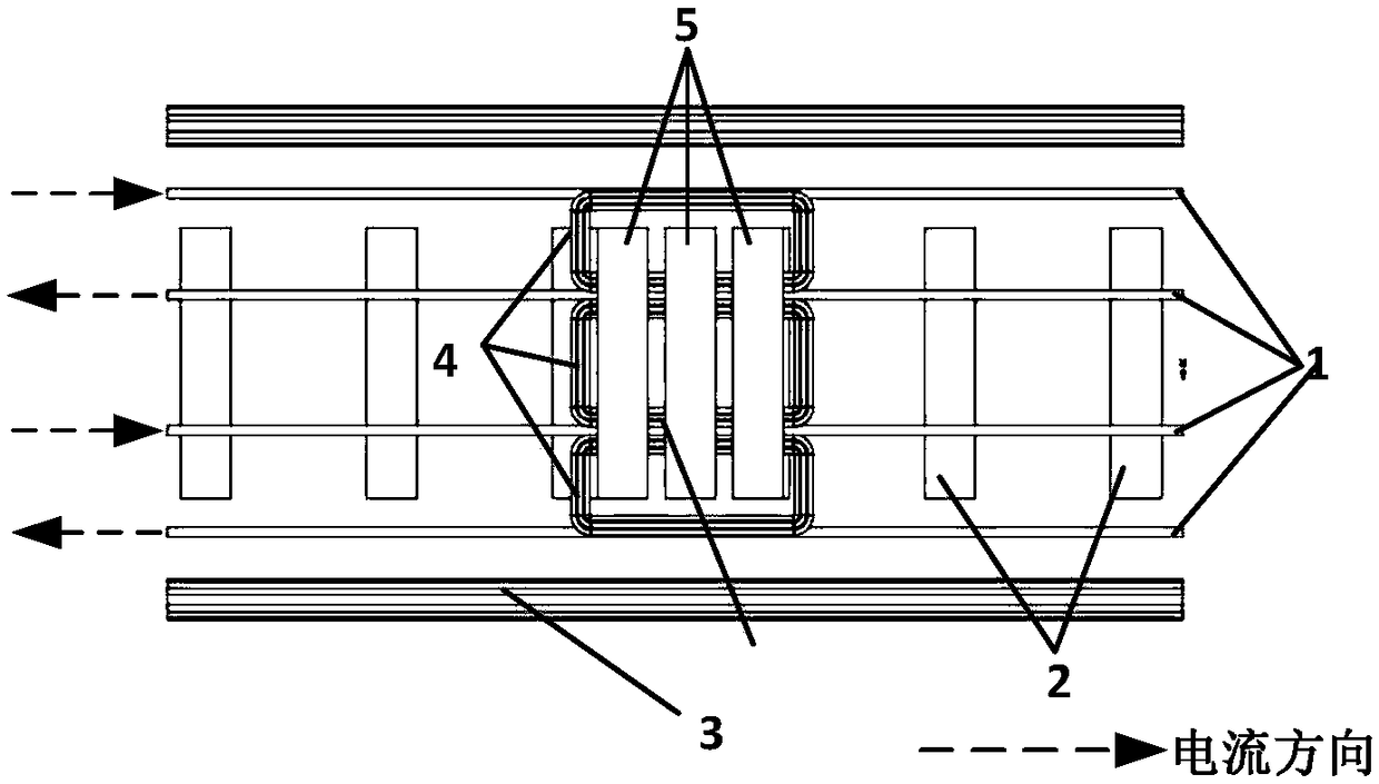 Tripolar magnetic coupling mechanism applied in rail traffic wireless power supply system