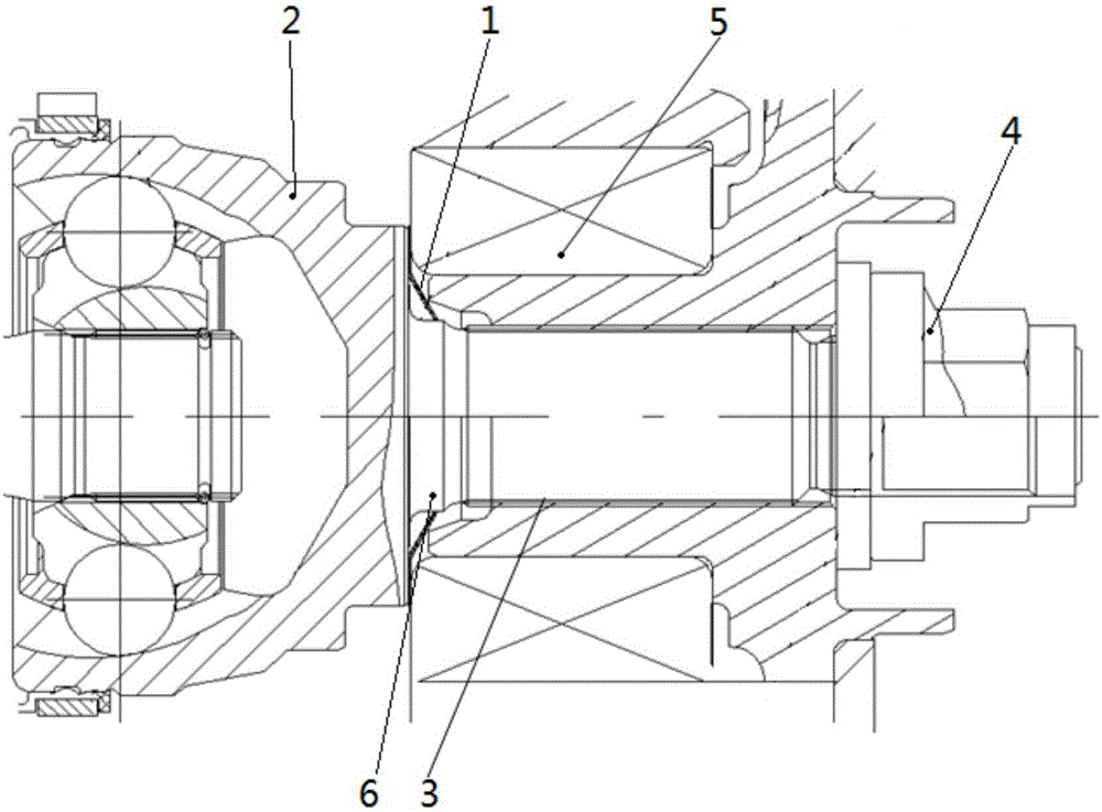 Anti-attrition spacer capable of reducing frictional abnormal sound and application of anti-attrition spacer