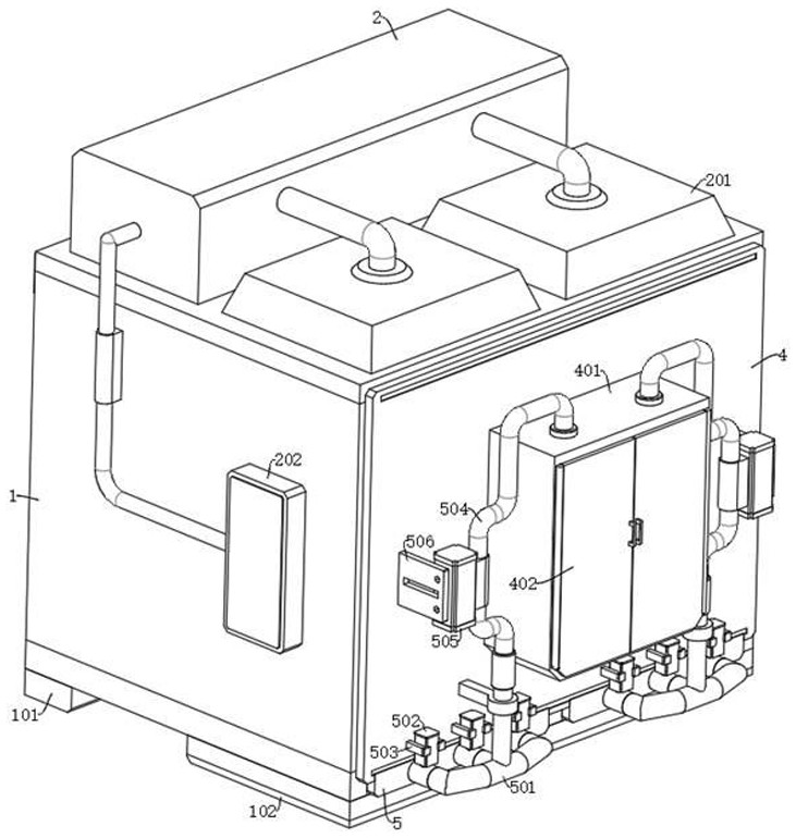 Self-circulation dust removal chamber for environmental protection engineering and application method thereof