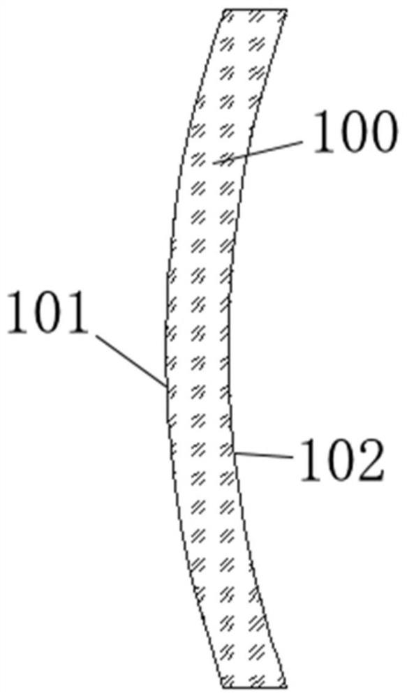 Surface treatment method of a curved glass plate