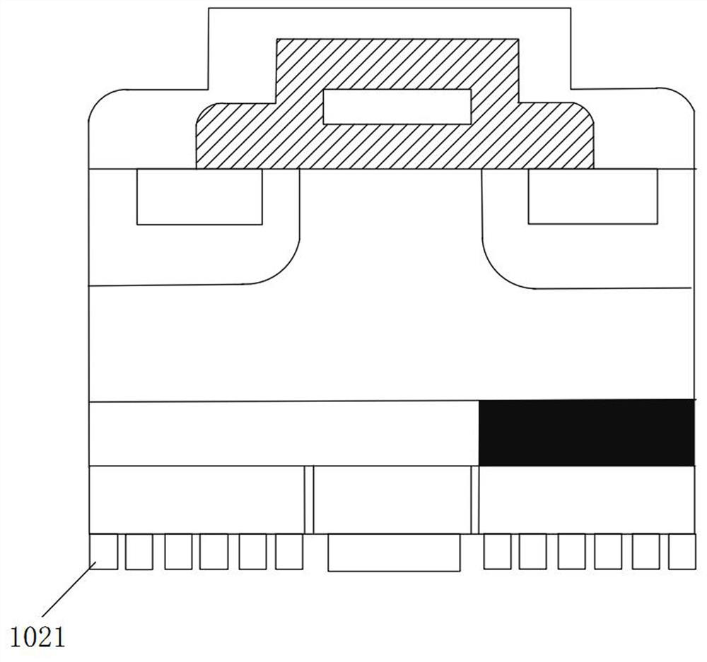 A packaging structure of igbt module with automatic temperature control