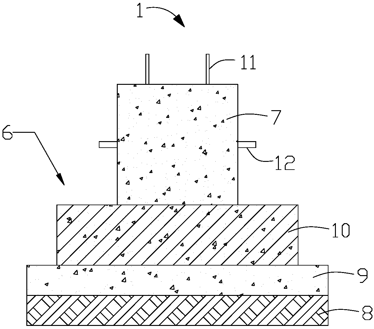 Prefabricated building system with concrete structure and assembly method thereof