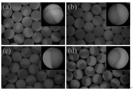 Preparation method and device of in-situ synthesized perovskite quantum dot coded resin microspheres
