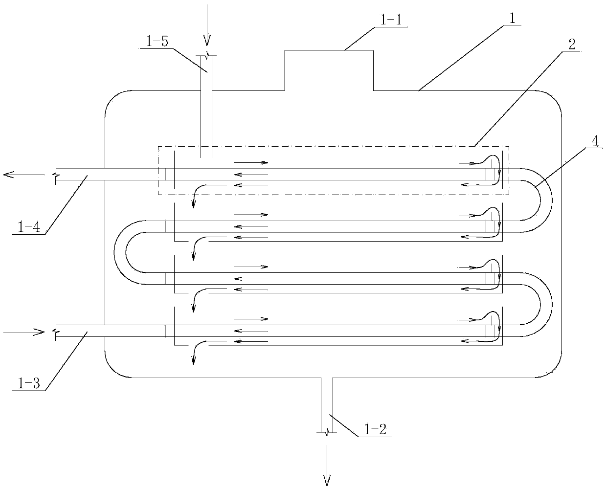 A soaked film heat exchanger