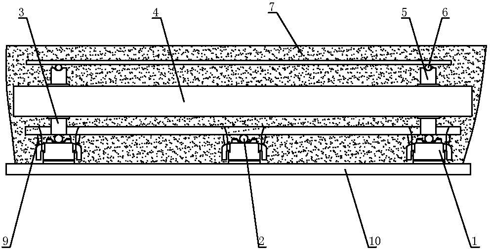 Hollow floor slab and construction method thereof