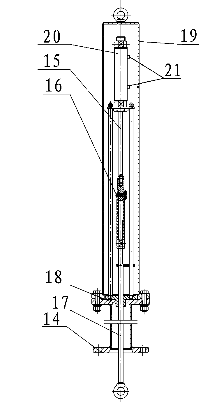 Emergency cut-off valve at bottom of built-in tank in low-temperature liquid storage tank