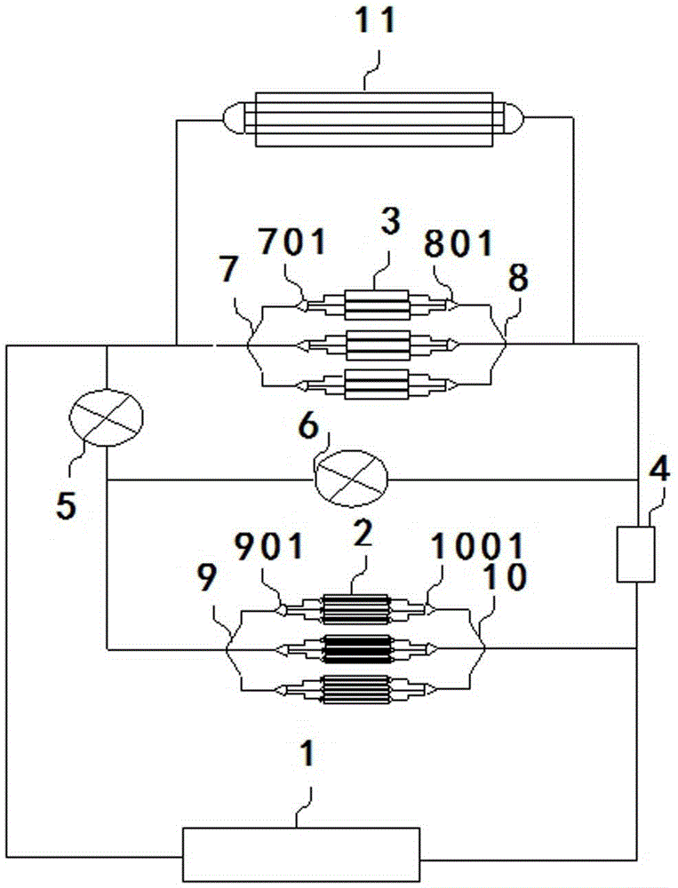 Multifunctional integrated cooling and heating device for building