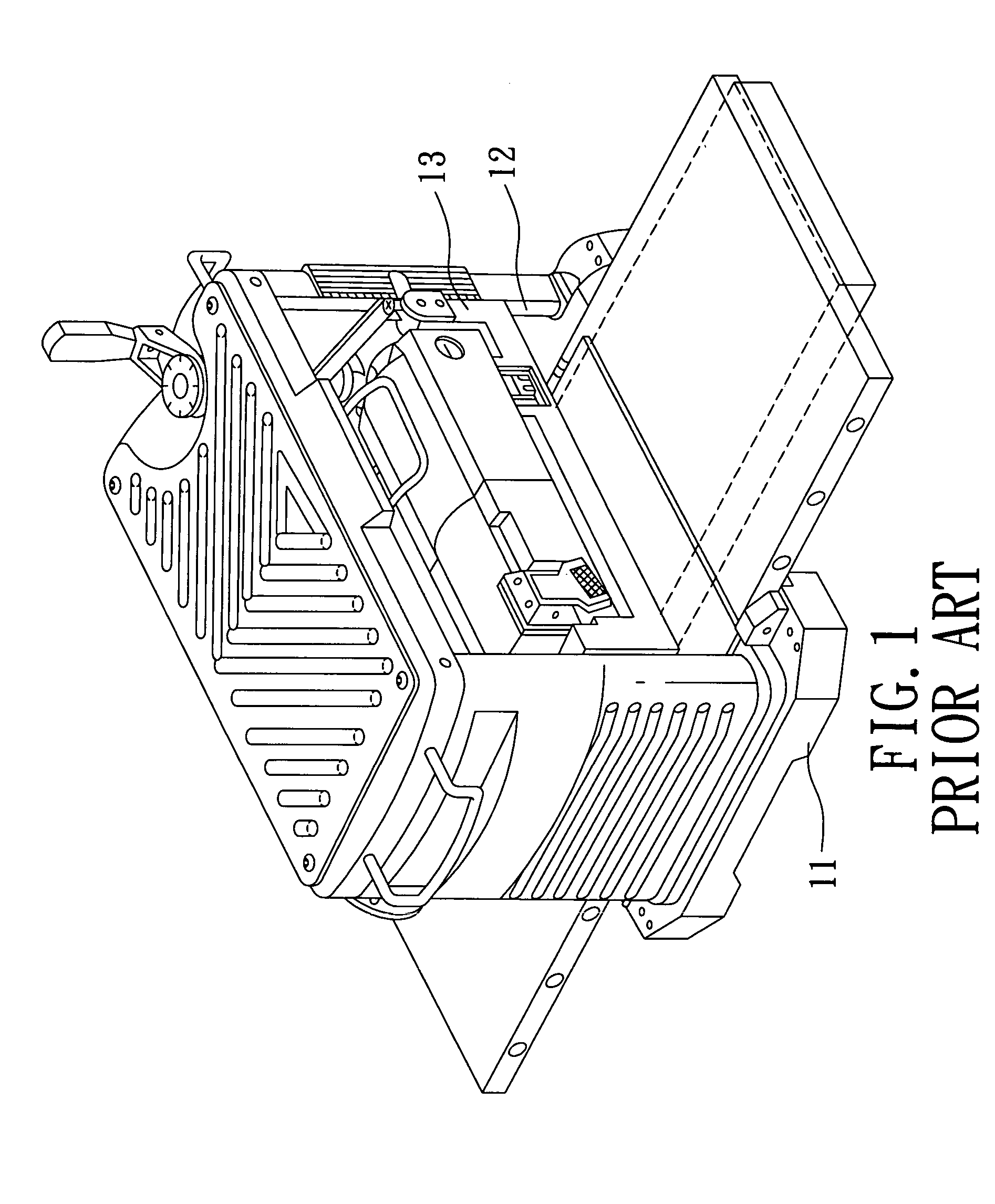 Rotary cutter for a wood planing machine