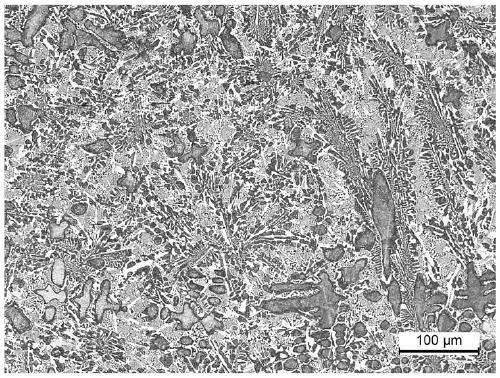 Lanthanum modified high-hardness alloy and casting method thereof