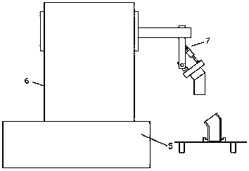 A special-shaped water cup scrubbing device