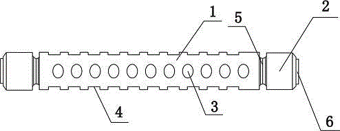 Standing tension spring shaft