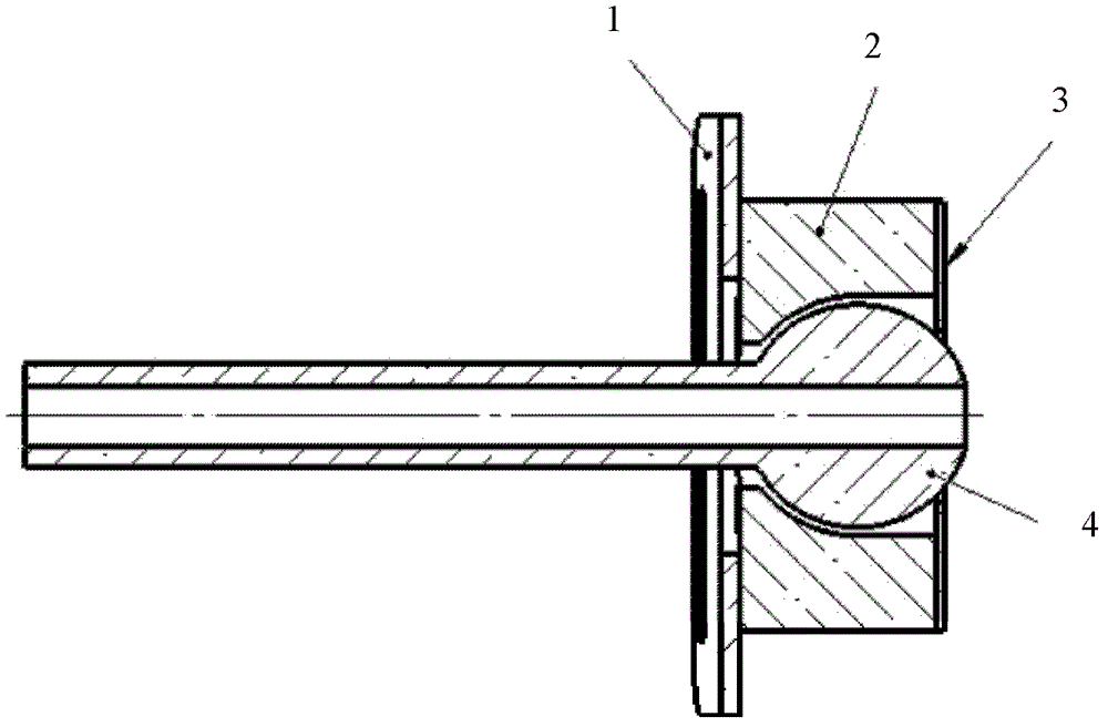Thermocouple flexible installing device