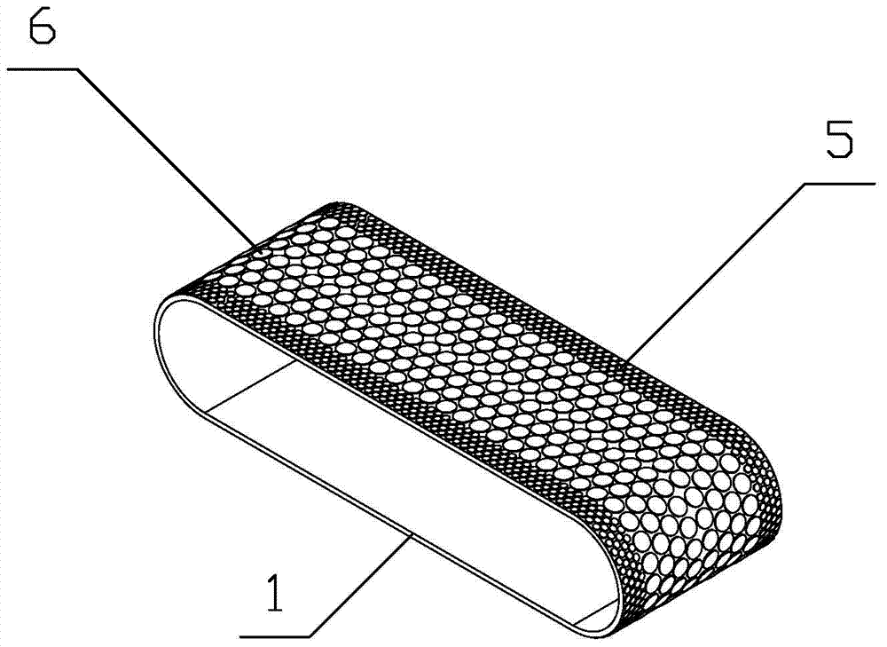 A kind of diamond flexible abrasive belt with equal wear structure and manufacturing method thereof