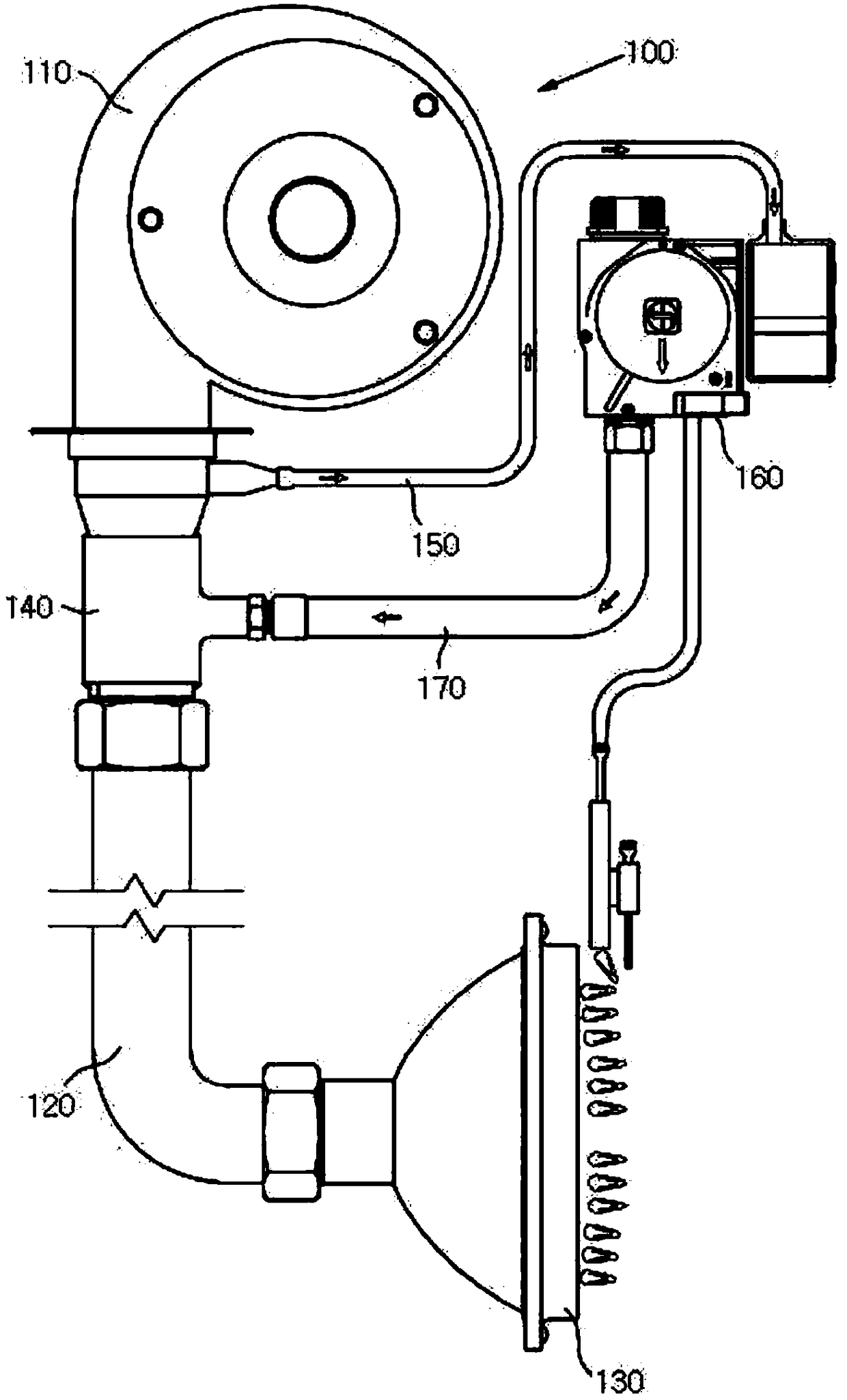 Air proportional controller for gas burners
