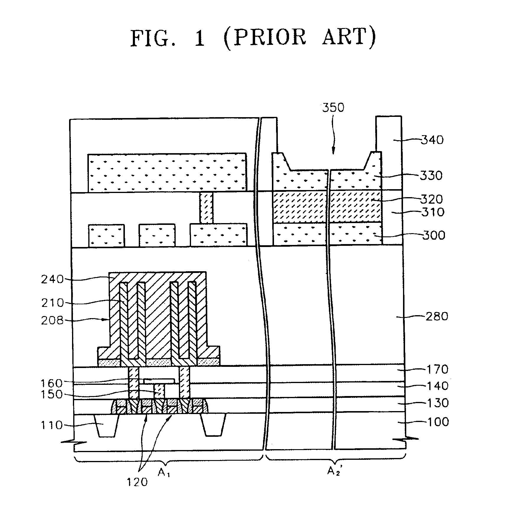 Bonding pad structure of a semiconductor device and method for manufacturing the same