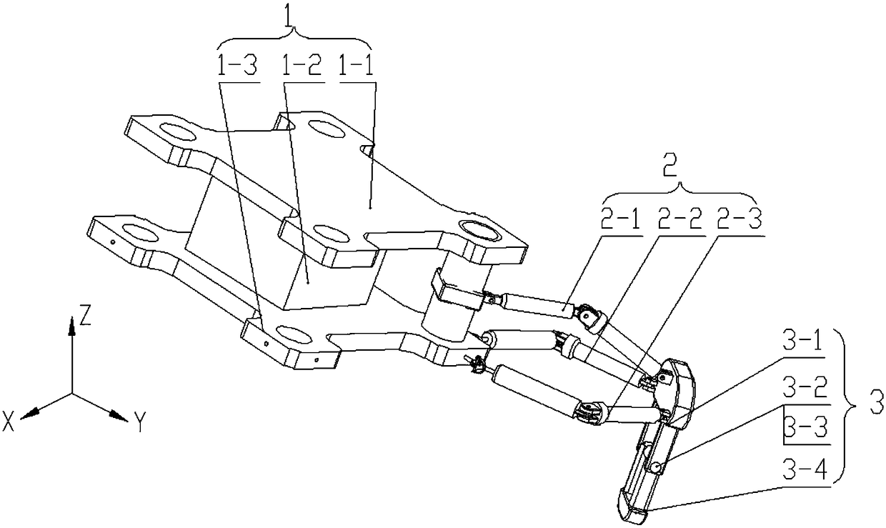 Series-parallel hybrid robot leg configuration, walking robot and motion method thereof