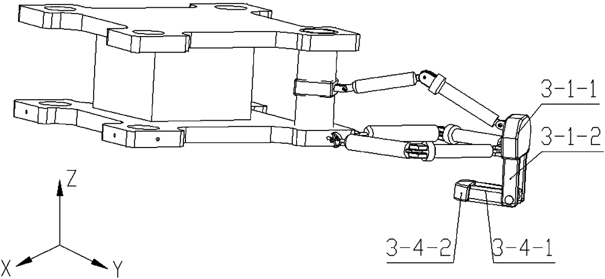 Series-parallel hybrid robot leg configuration, walking robot and motion method thereof