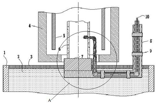 A kind of liquid metal cooling directional solidification casting and measuring method of shell temperature