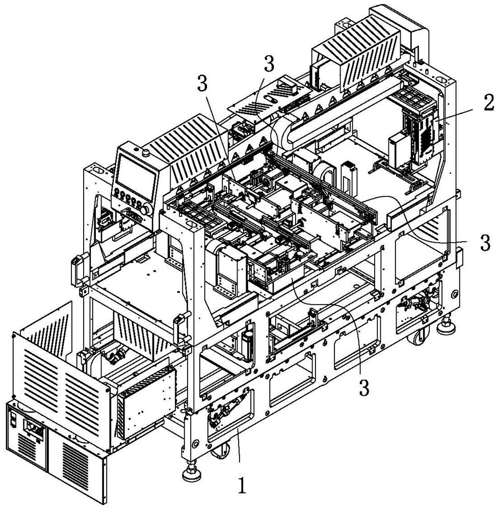 Multi-section type carrier circulation switching machine